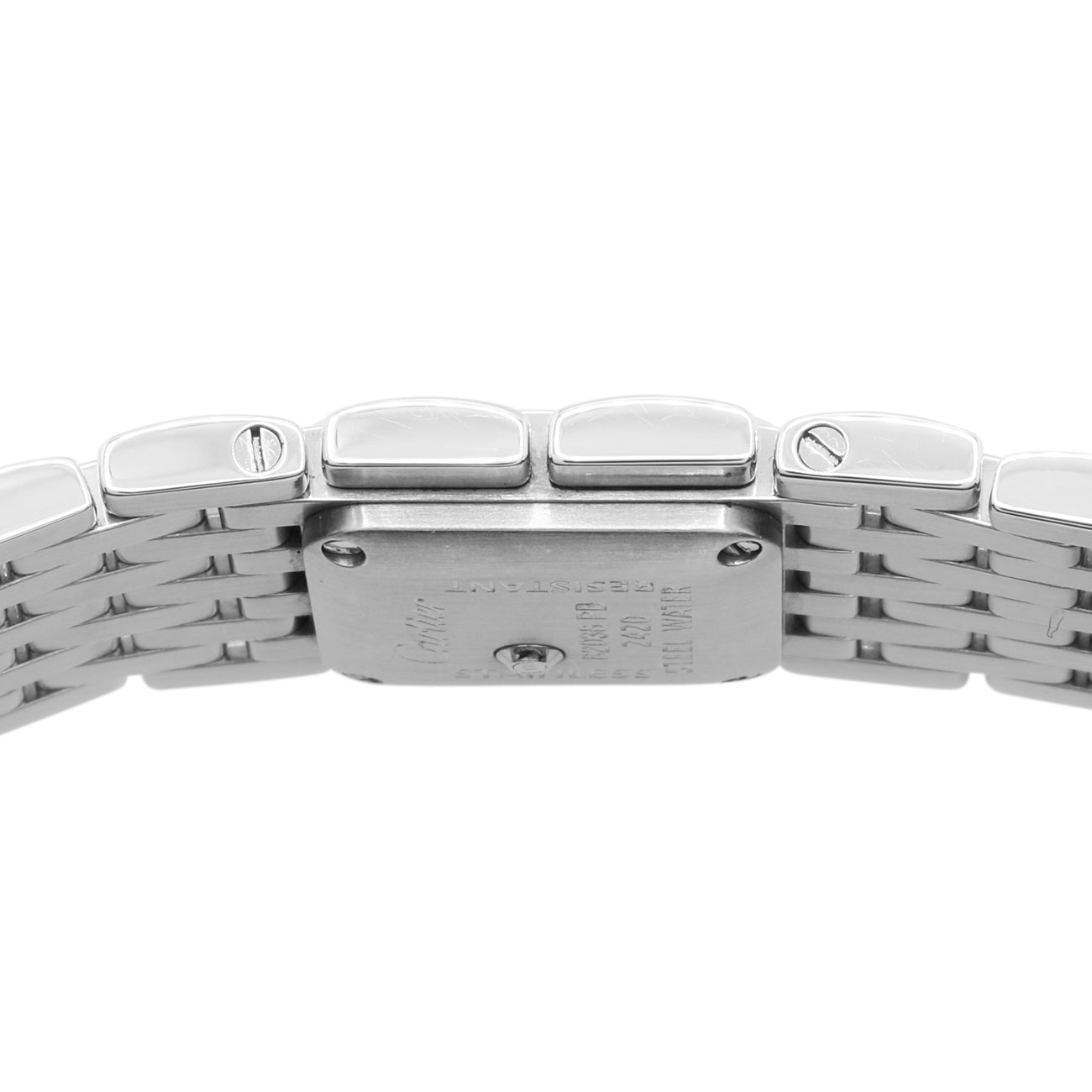 Exclusive Cartier Stainless Steel Panthere Ruban 2420 — Back View