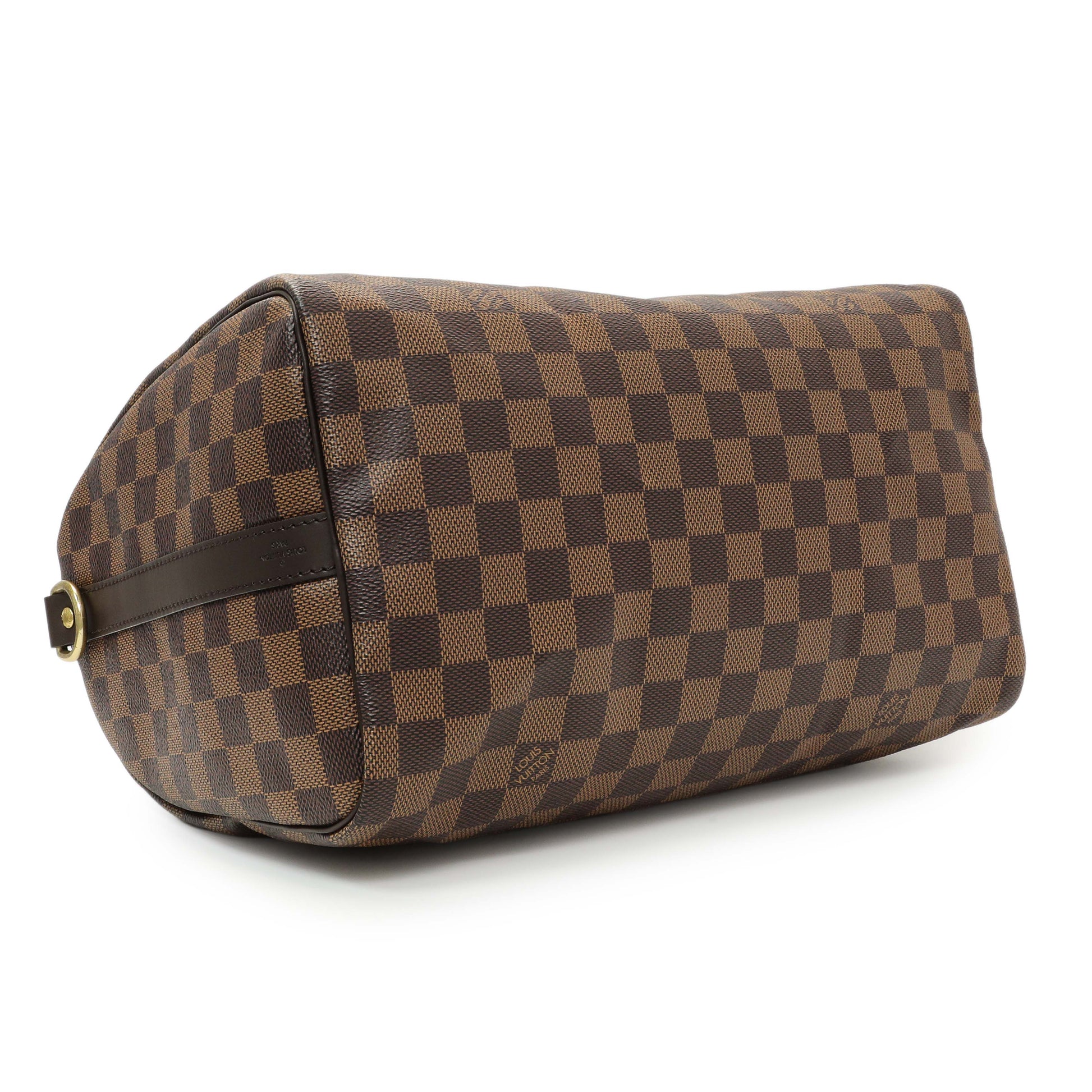 Exclusive Louis Vuitton Damier Ebene Speedy 30 Bandouliere — Side View