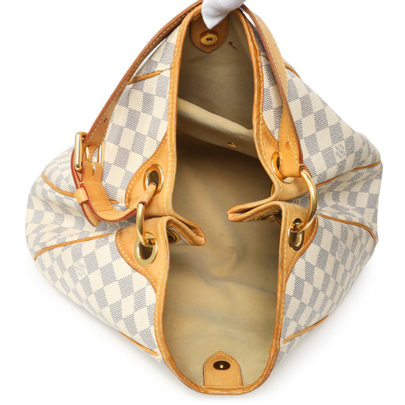 Exclusive Louis Vuitton Damier Azur Galliera PM — Back View