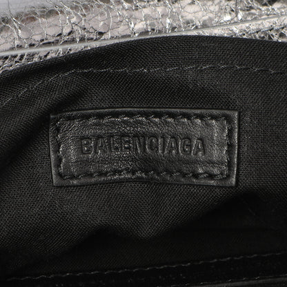 Exclusive Balenciaga Silver Lambskin Le Cagole Small Sling Bag — Alternate View 8