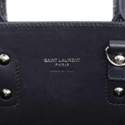 Exclusive Saint Laurent Calfskin Crocodile Embossed Nano Sac De Jour — Alternate View 9
