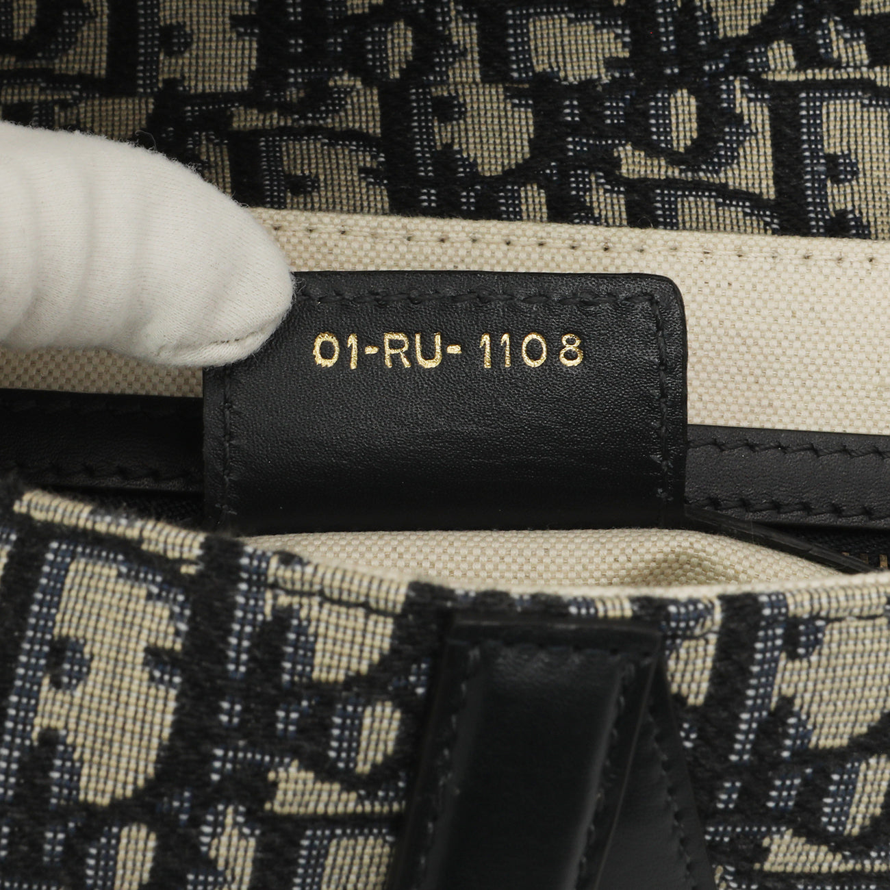 Exclusive Christian Dior Blue Oblique Saddle Bag — Alternate View 8