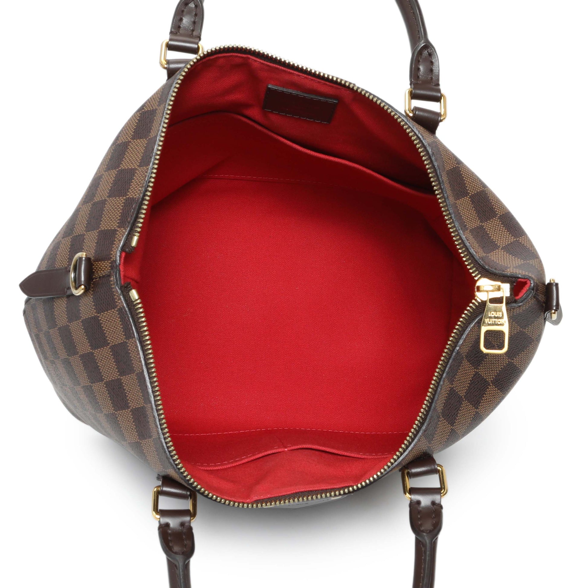 Exclusive Louis Vuitton Damier Ebene Siena MM — Top View