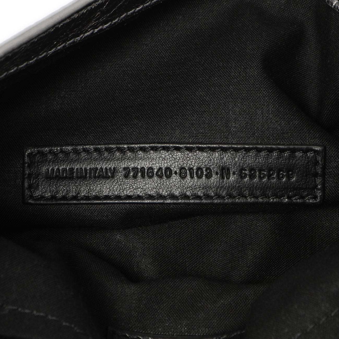 Exclusive Balenciaga Silver Lambskin Le Cagole Small Sling Bag — Alternate View 9