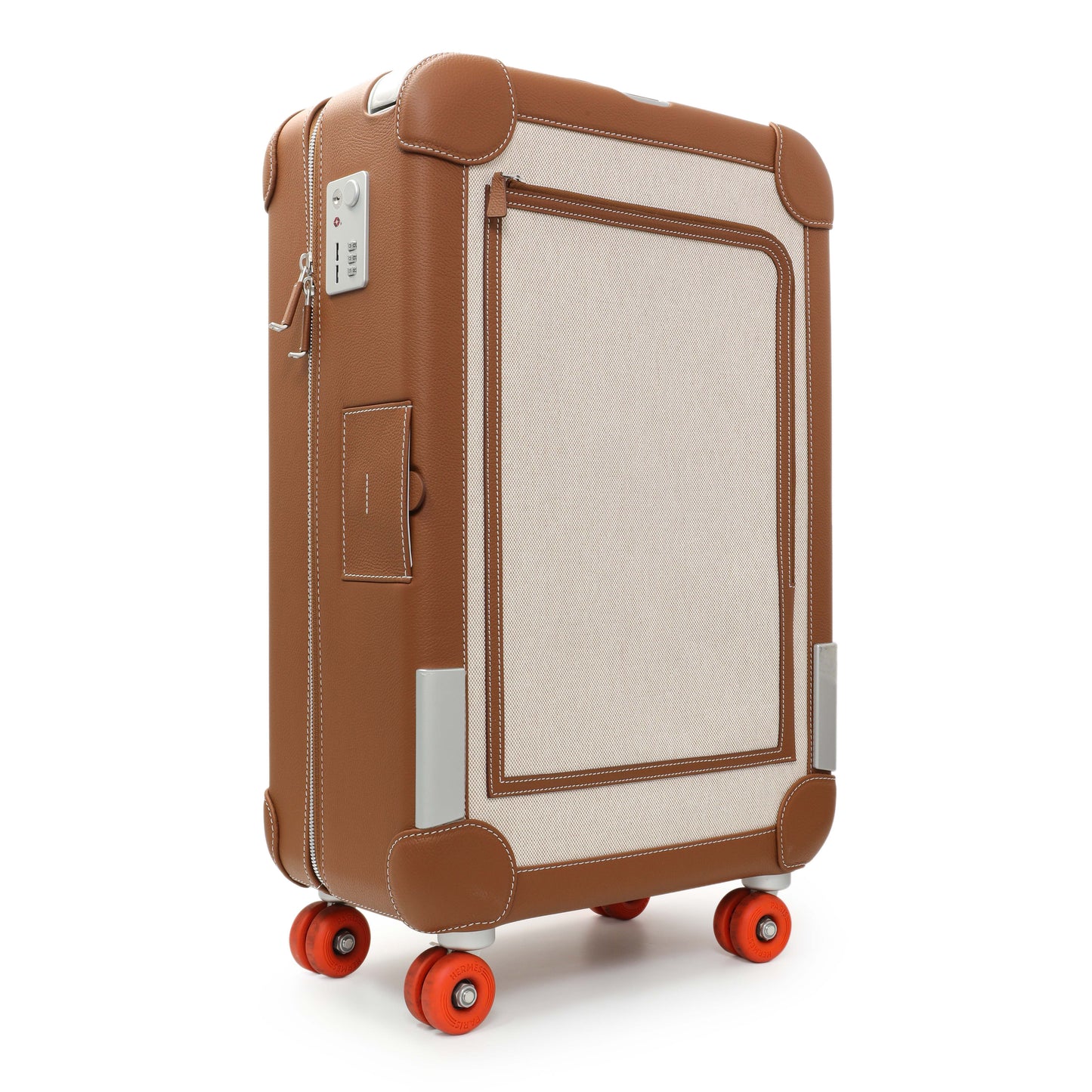 Exclusive Hermes Canvas Taurillon Regate RMS Cargo Cabin Suitcase — Side View