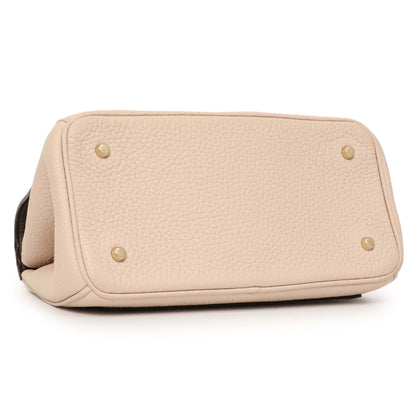 Exclusive Christian Dior Rose Poudre Bullcalf Mini Be Dior Flap — Back View