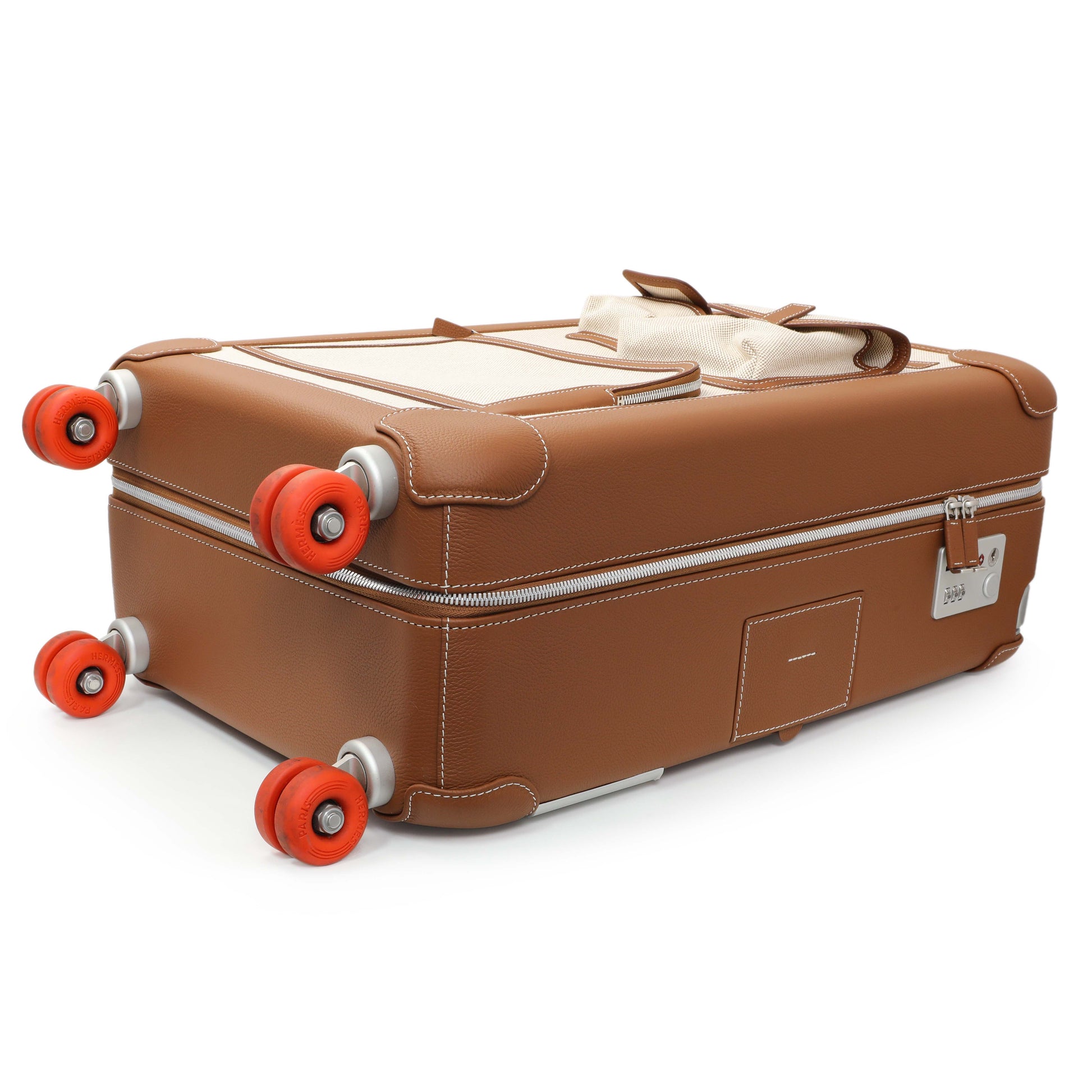 Exclusive Hermes Canvas Taurillon Regate RMS Cargo Cabin Suitcase — Back View