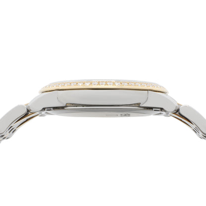 Exclusive Omega Stainless Steel 18K Yellow Gold Diamond De Ville Prestige 413.25.27.60.55.001 — Back View