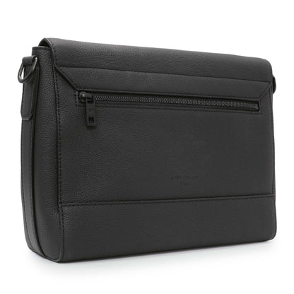 Exclusive Louis Vuitton Black Grained Calfskin Aerogram Takeoff Messenger — Side View