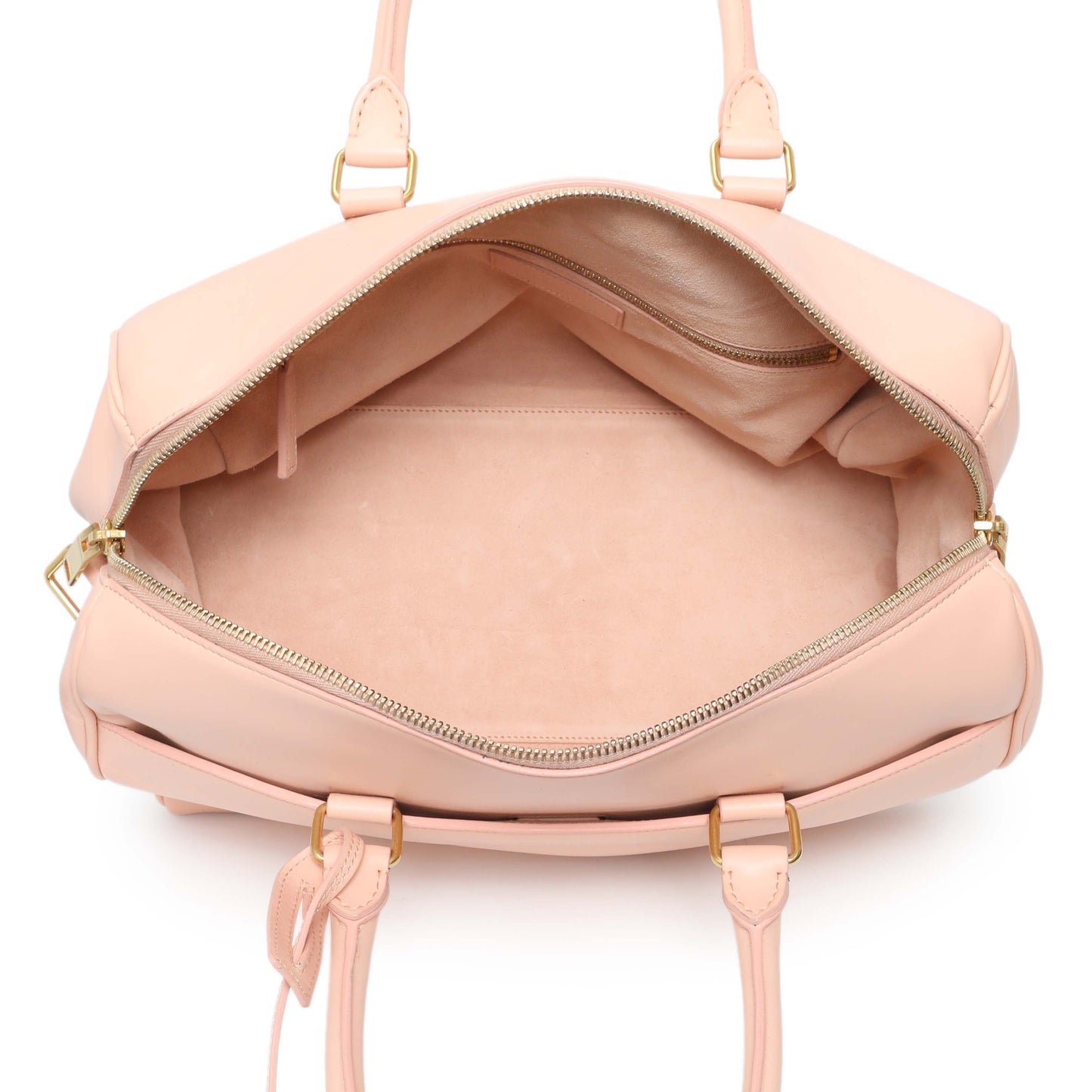 Exclusive Saint Laurent Peach Calfskin Classic Baby Duffle — Alternate View 8