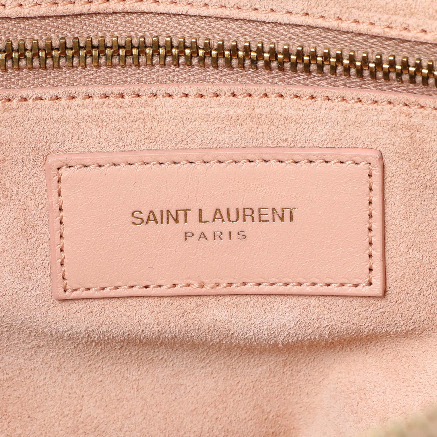 Exclusive Saint Laurent Peach Calfskin Classic Baby Duffle — Alternate View 9