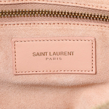 Exclusive Saint Laurent Peach Calfskin Classic Baby Duffle — Alternate View 9