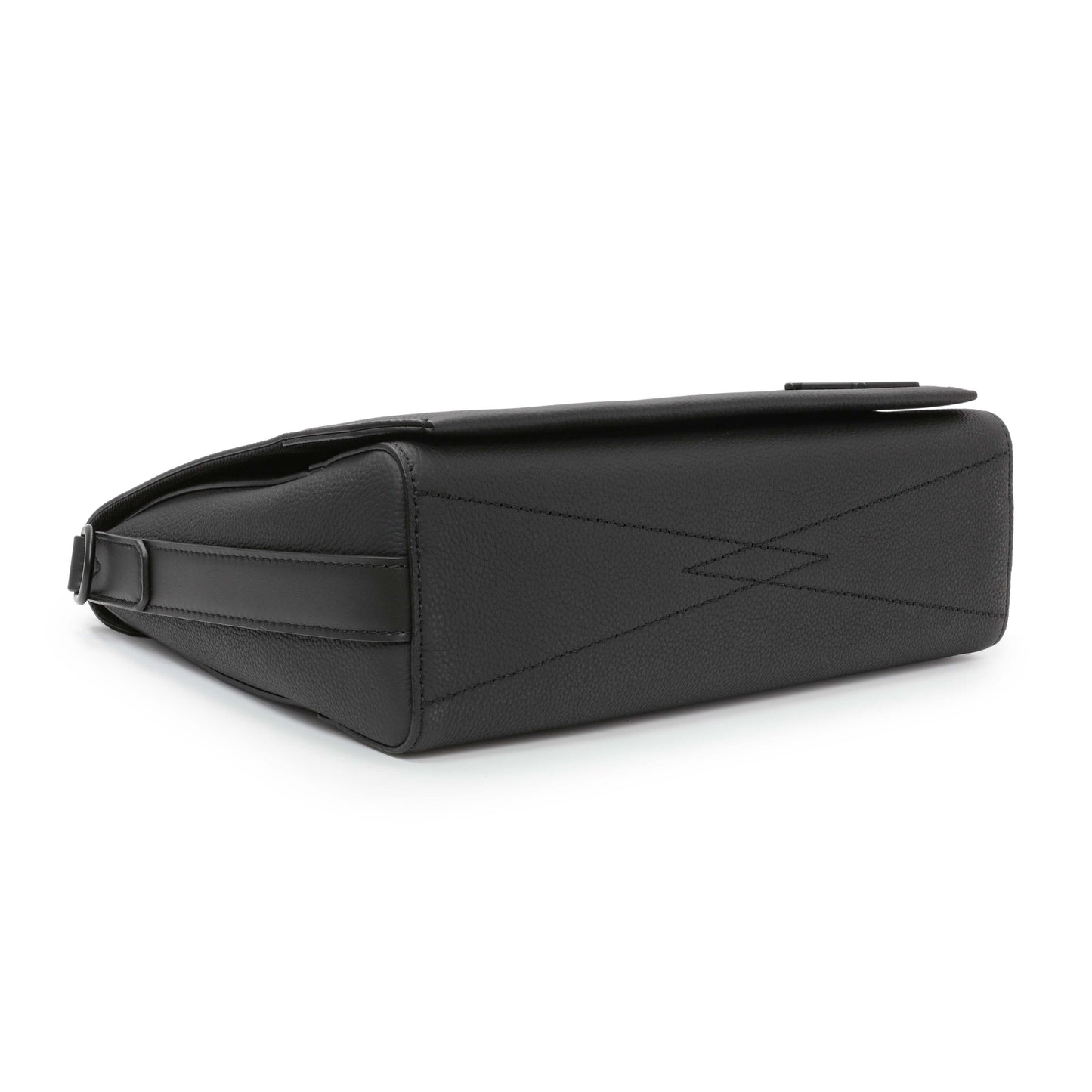 Exclusive Louis Vuitton Black Grained Calfskin Aerogram Takeoff Messenger — Back View