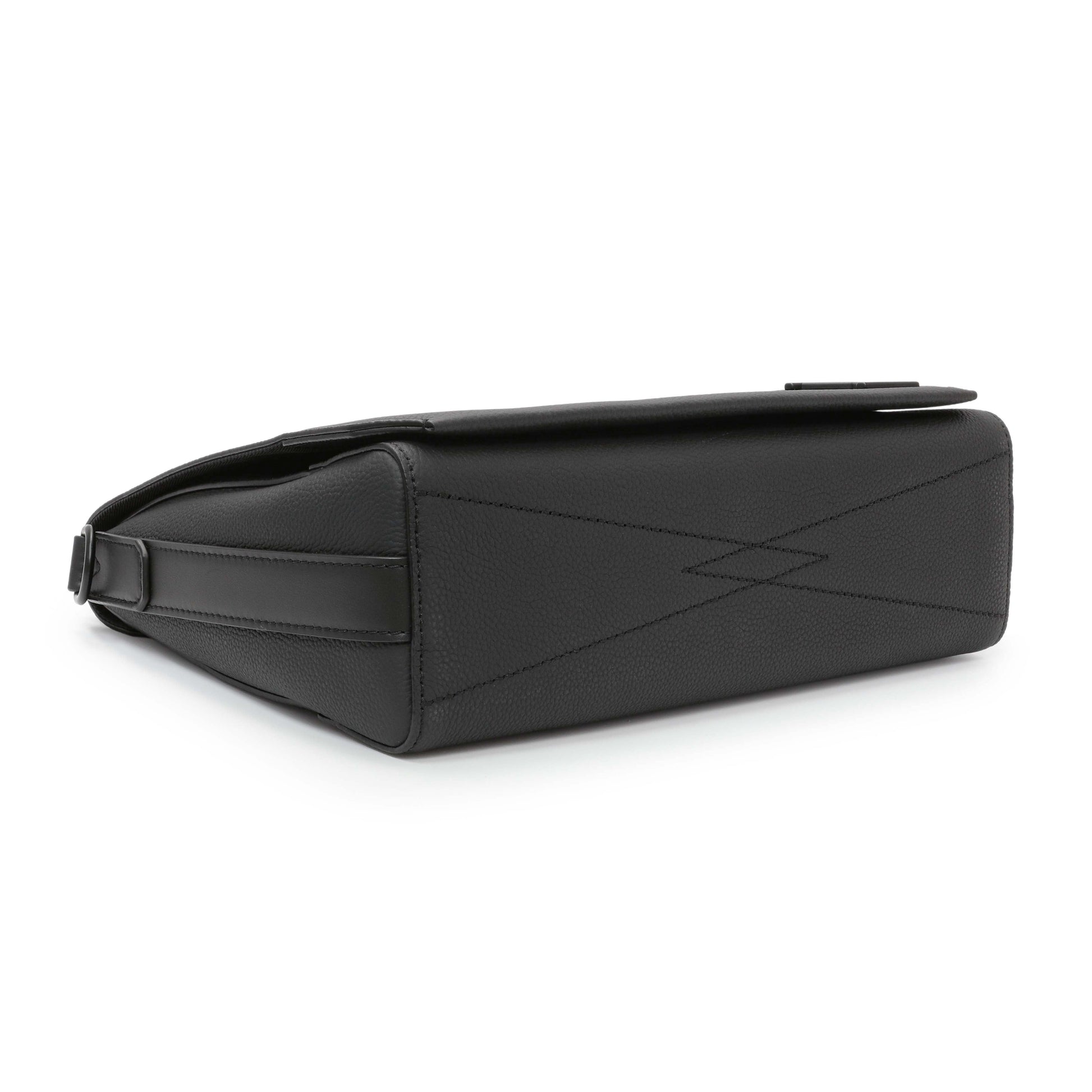 Exclusive Louis Vuitton Black Grained Calfskin Aerogram Takeoff Messenger — Back View
