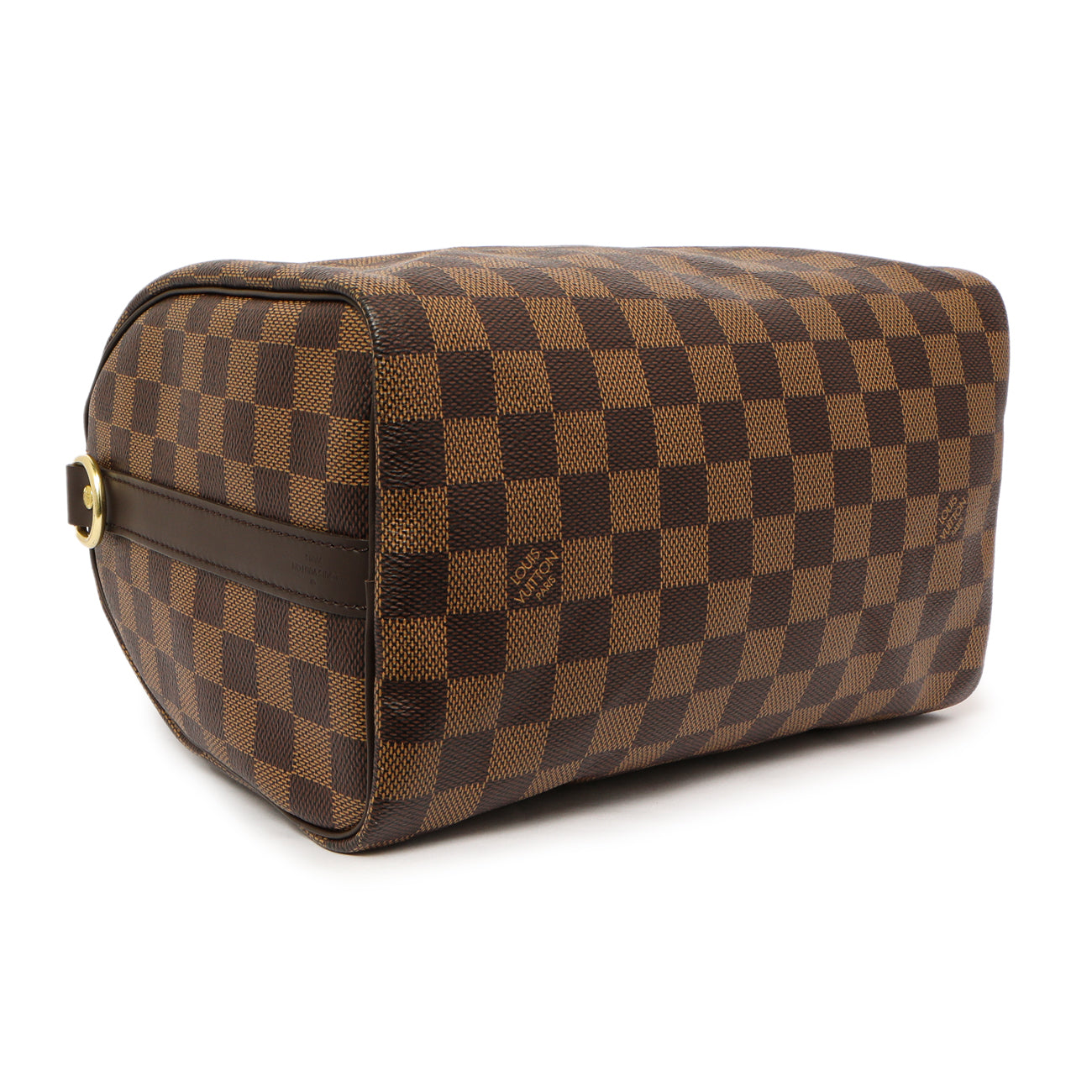 Exclusive Louis Vuitton Damier Ebene Speedy Bandouliere 25 — Back View