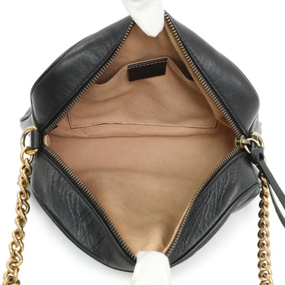 Exclusive Gucci Black Calfskin Matelasse Small GG Marmont Chain Shoulder Bag — Alternate View 8