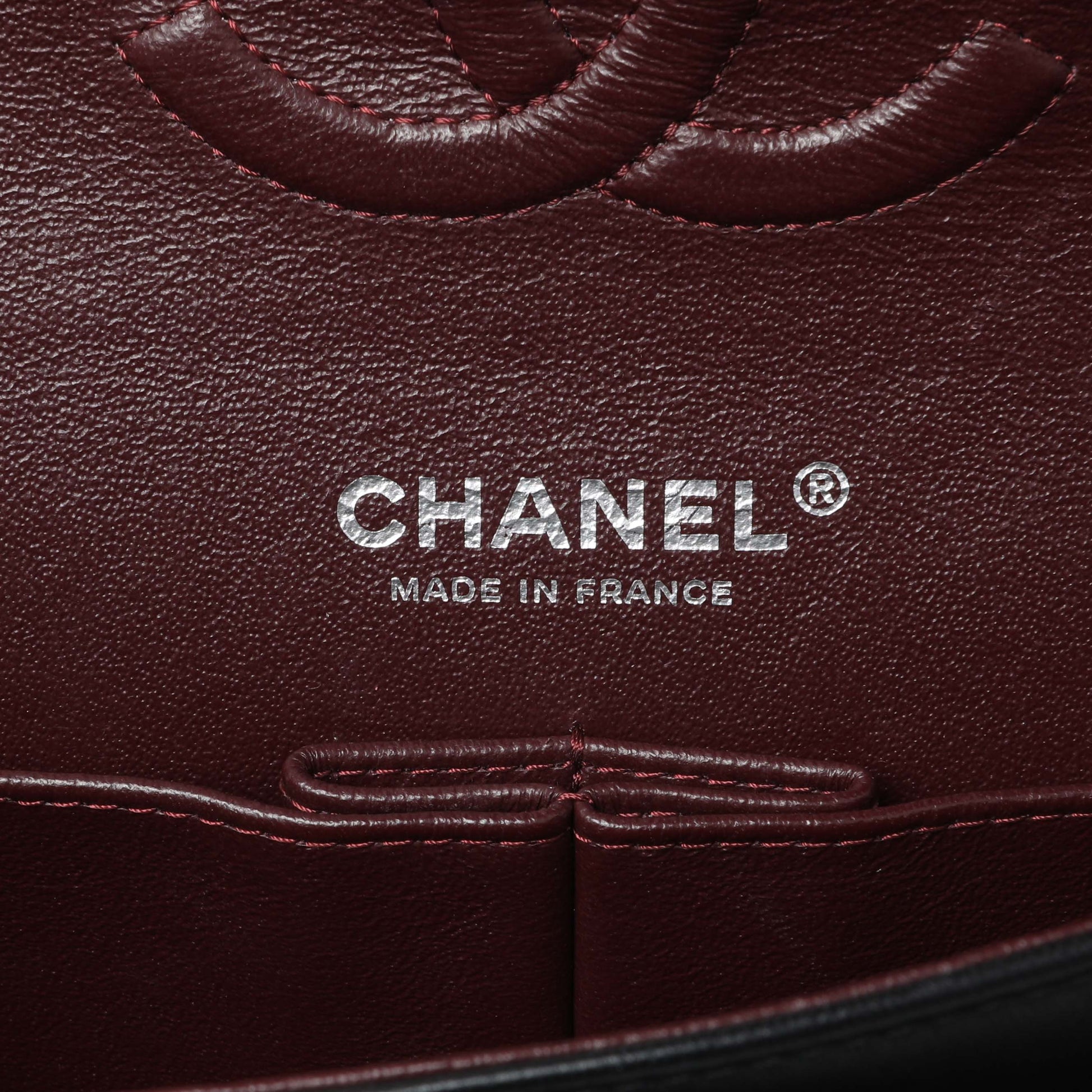 Exclusive Chanel Black Quilted Lambskin Medium Double Flap — Alternate View 9