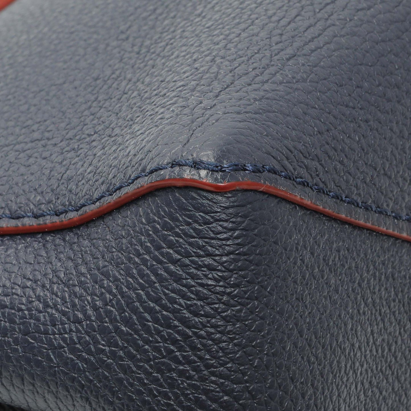 Exclusive Louis Vuitton Navy Calfskin Lockme II Chain Bag BB — Lifestyle View