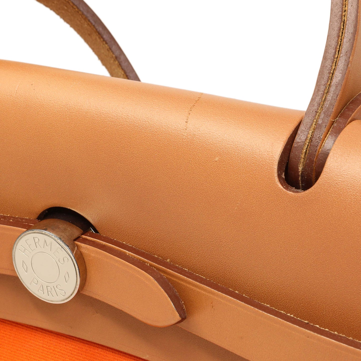 Exclusive Hermes Vache Hunter Toile Herbag Zip 31 — Top View