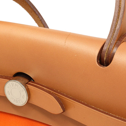 Exclusive Hermes Vache Hunter Toile Herbag Zip 31 — Top View