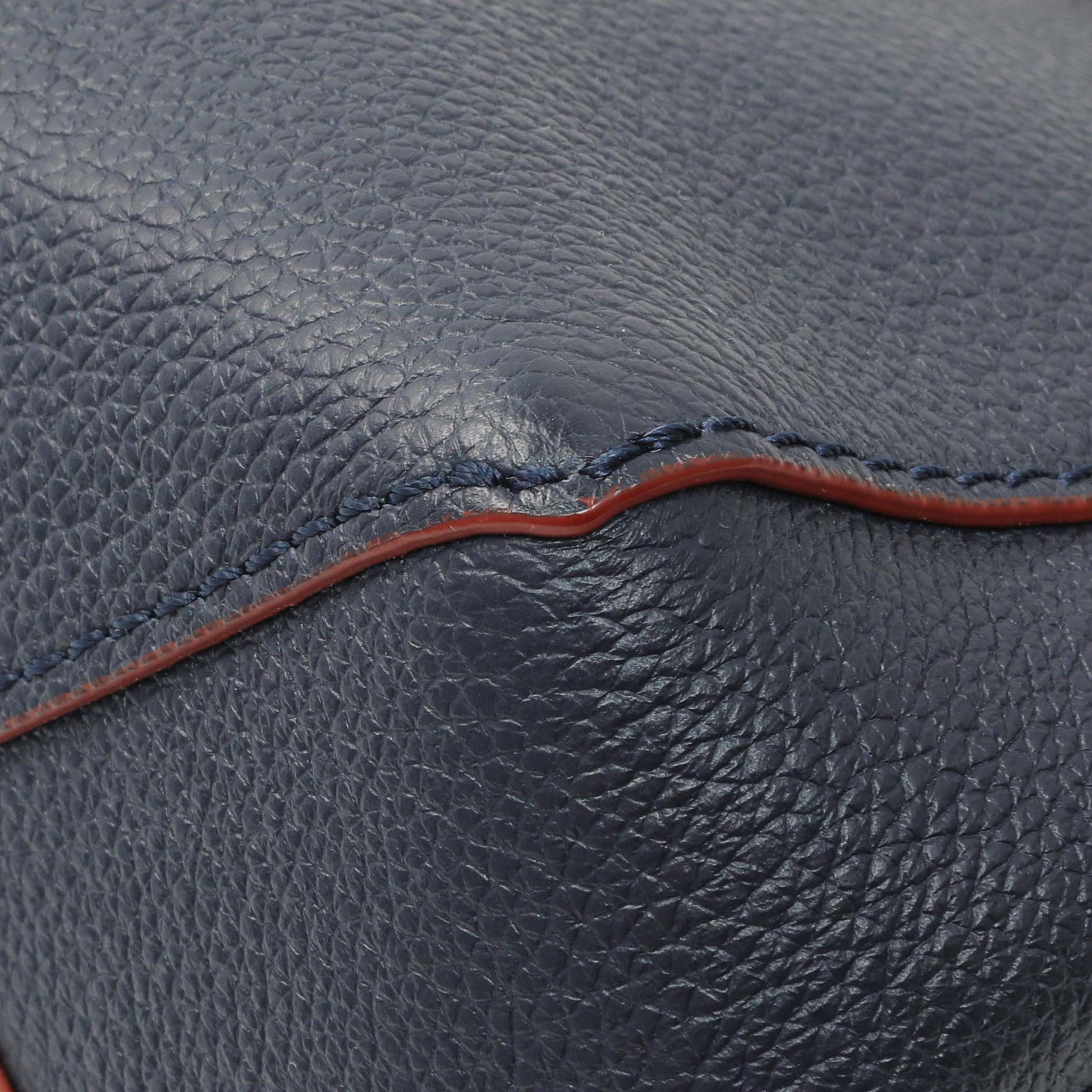 Exclusive Louis Vuitton Navy Calfskin Lockme II Chain Bag BB — Alternate View 7