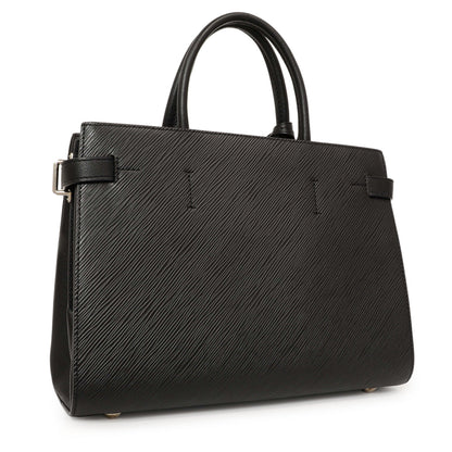 Exclusive Louis Vuitton Black Epi Twist Tote — Side View