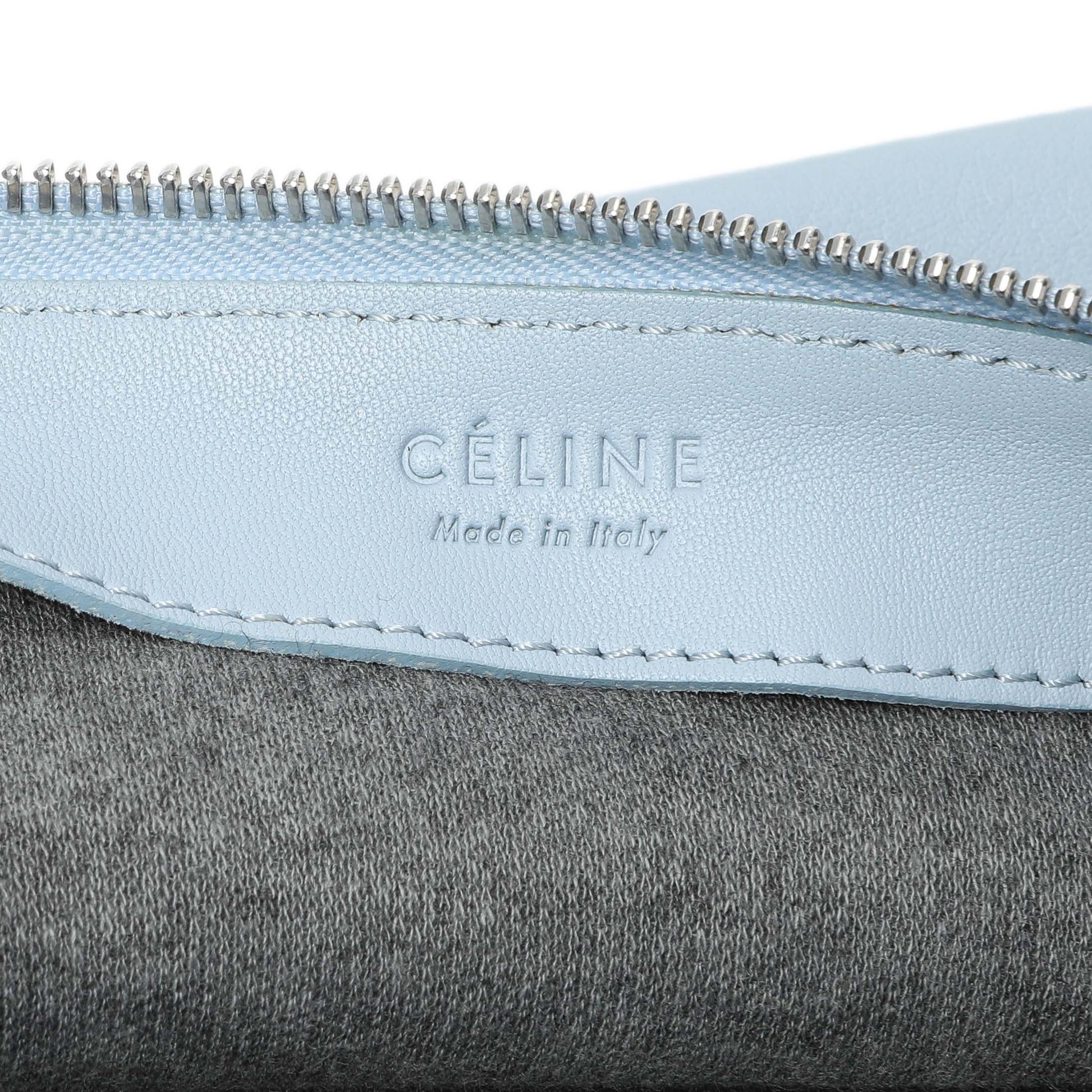 Exclusive Celine Light Blue Lambskin Small Trio Crossbody Bag — Alternate View 9