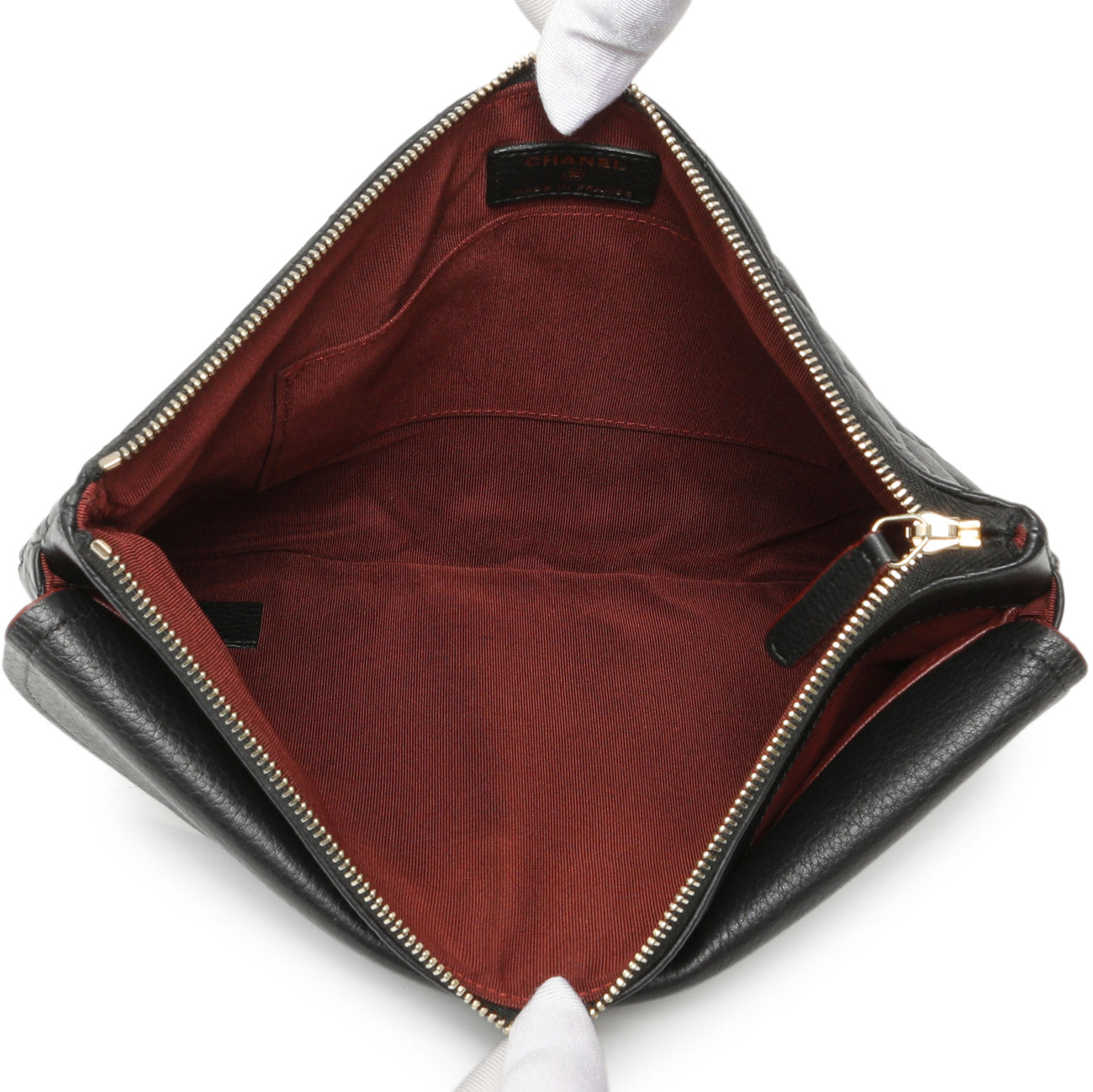 Exclusive Grained Black Quilted Calfskin Archi Chic Cosmetic Case — Alternate View 8