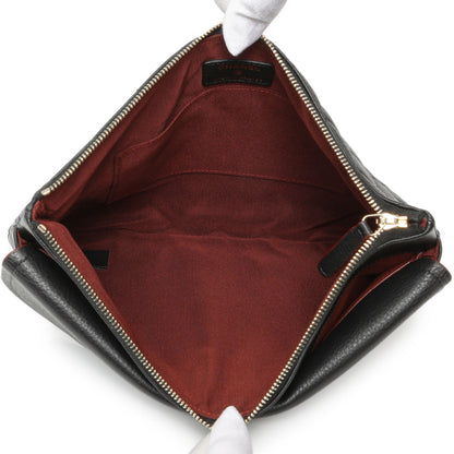 Exclusive Grained Black Quilted Calfskin Archi Chic Cosmetic Case — Alternate View 8
