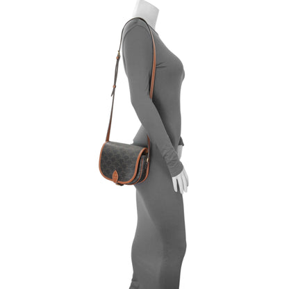 Exclusive Celine Tan Triomphe Canvas Medium Folco Bag — Alternate View 7