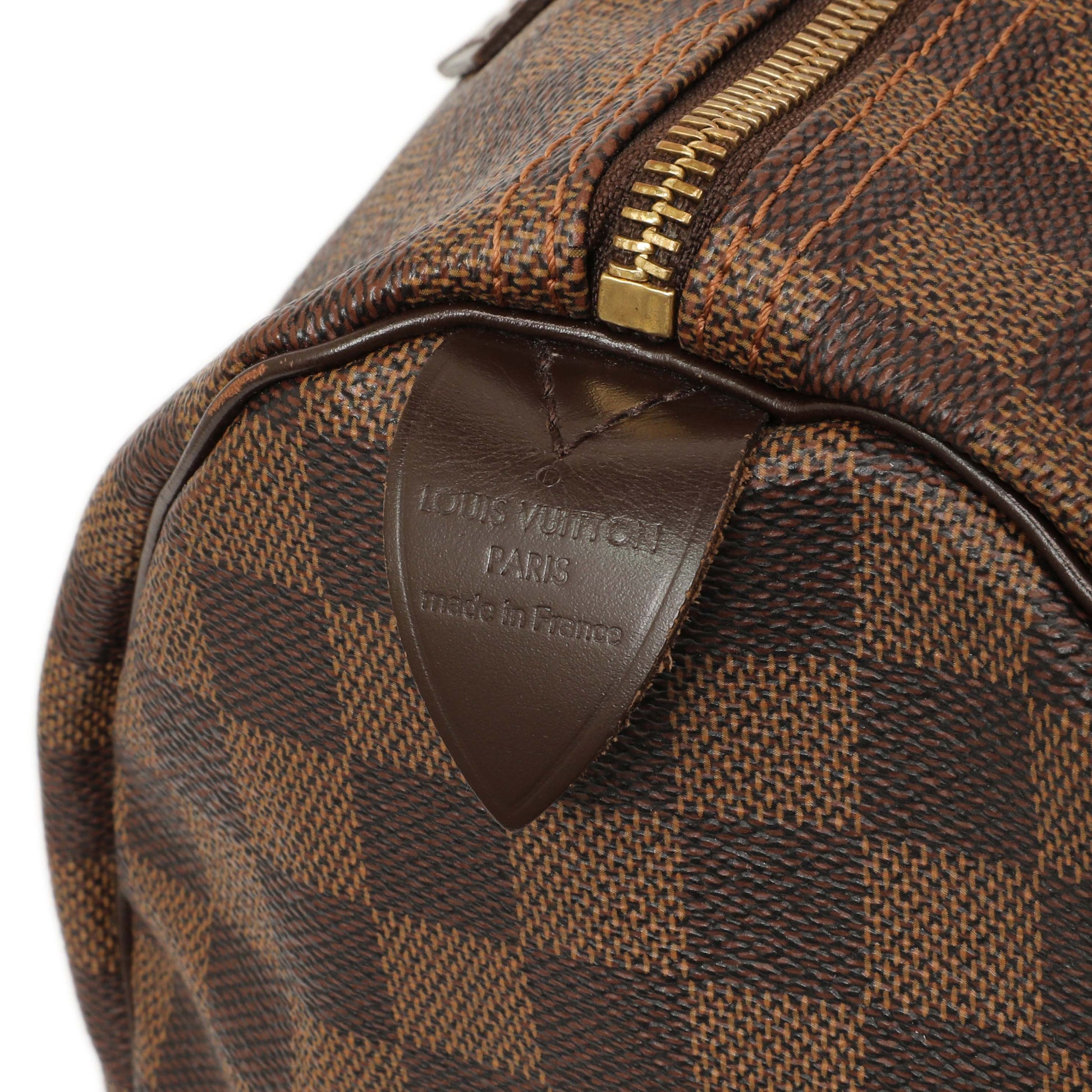 Exclusive Louis Vuitton Damier Ebene Speedy 30 — Alternate View 9