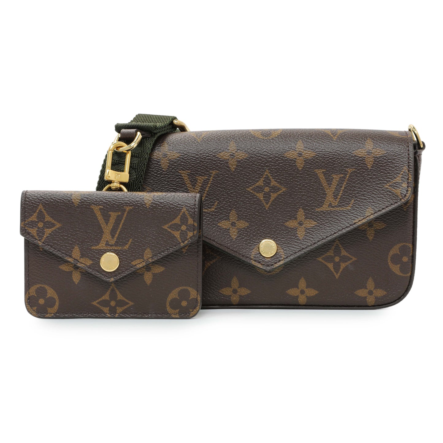 Exclusive Louis Vuitton Monogram Felicie Strap & Go — Front View