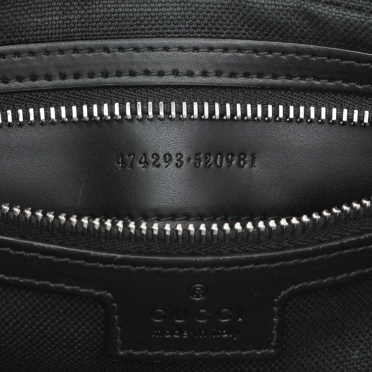 Exclusive Gucci Black Soft GG Supreme Monogram Web Belt Bag — Lifestyle View