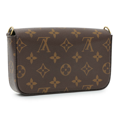 Exclusive Louis Vuitton Monogram Felicie Strap & Go — Side View