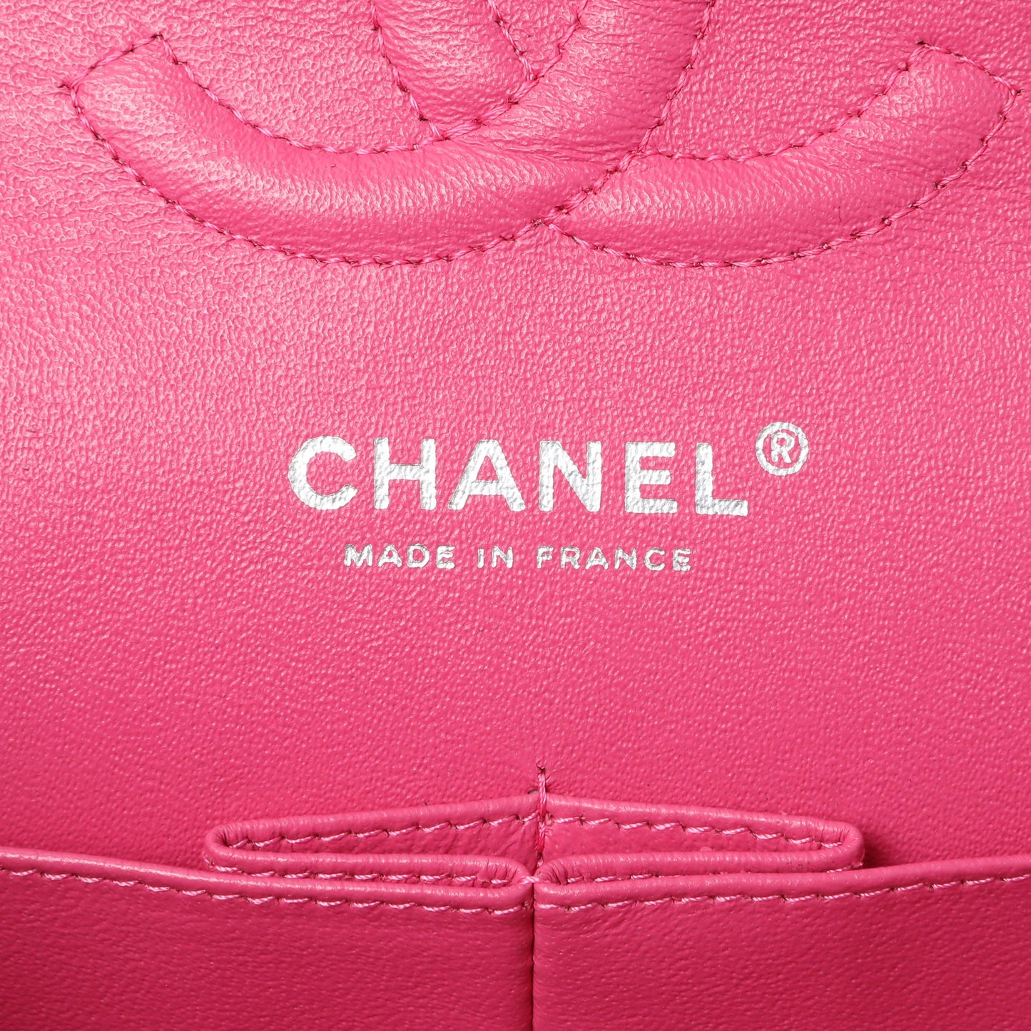 Exclusive Chanel Coral Pink Patent Medium Double Flap — Alternate View 9