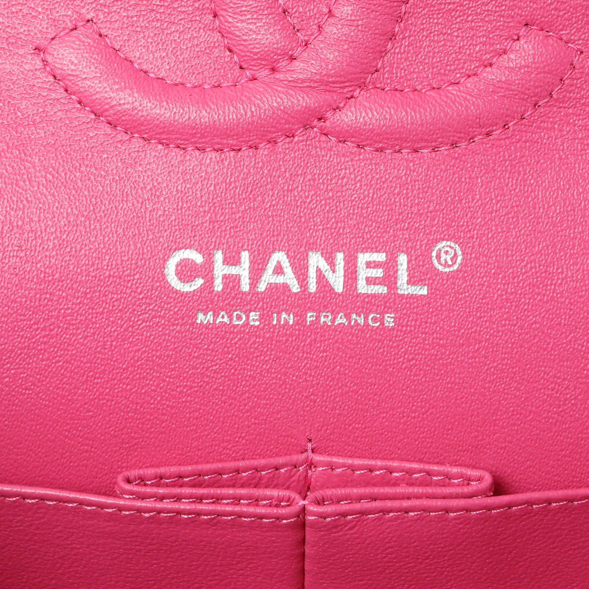 Exclusive Chanel Coral Pink Patent Medium Double Flap — Alternate View 9