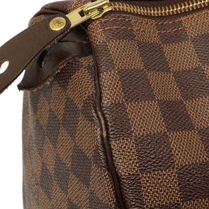 Exclusive Louis Vuitton Damier Ebene Speedy 30 — Alternate View 12
