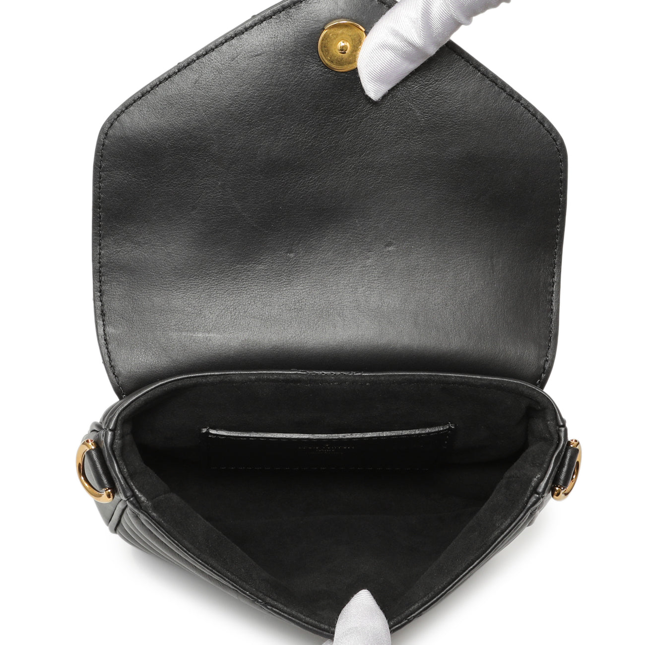 Exclusive Louis Vuttion Black Calfskin New Wave Multi Pochette — Detail View