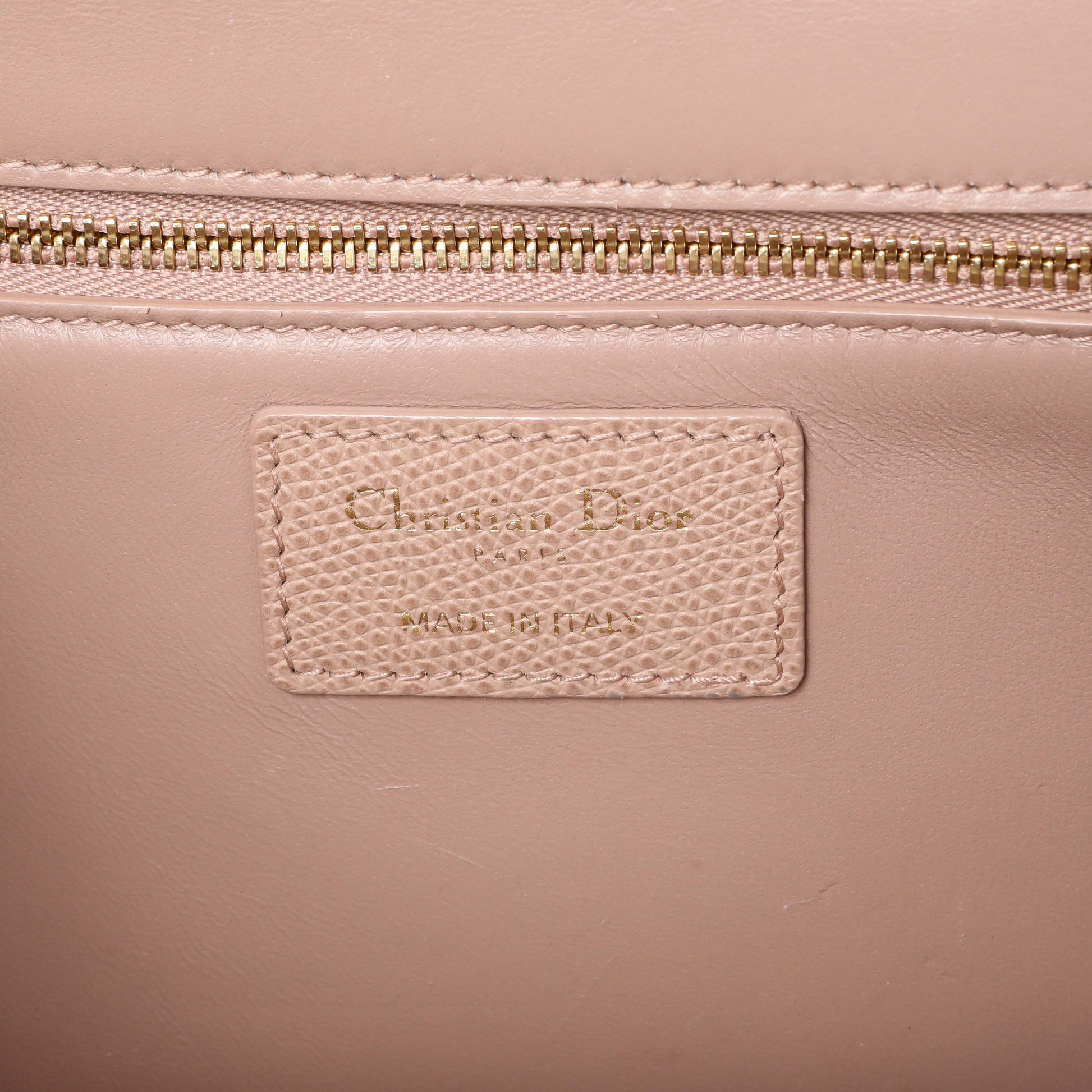 Exclusive Christian Dior Blush Grained Calfskin 30 Montaigne Chain Flap Bag — Alternate View 9