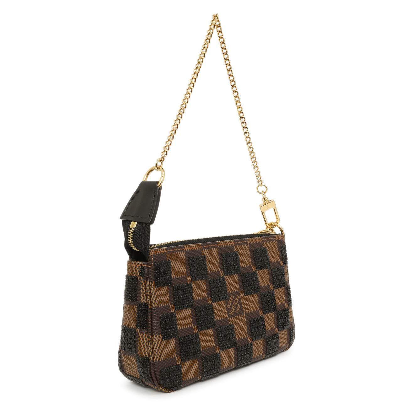 Exclusive Louis Vuitton Damier Paillettes Mini Pochette Accessories — Side View
