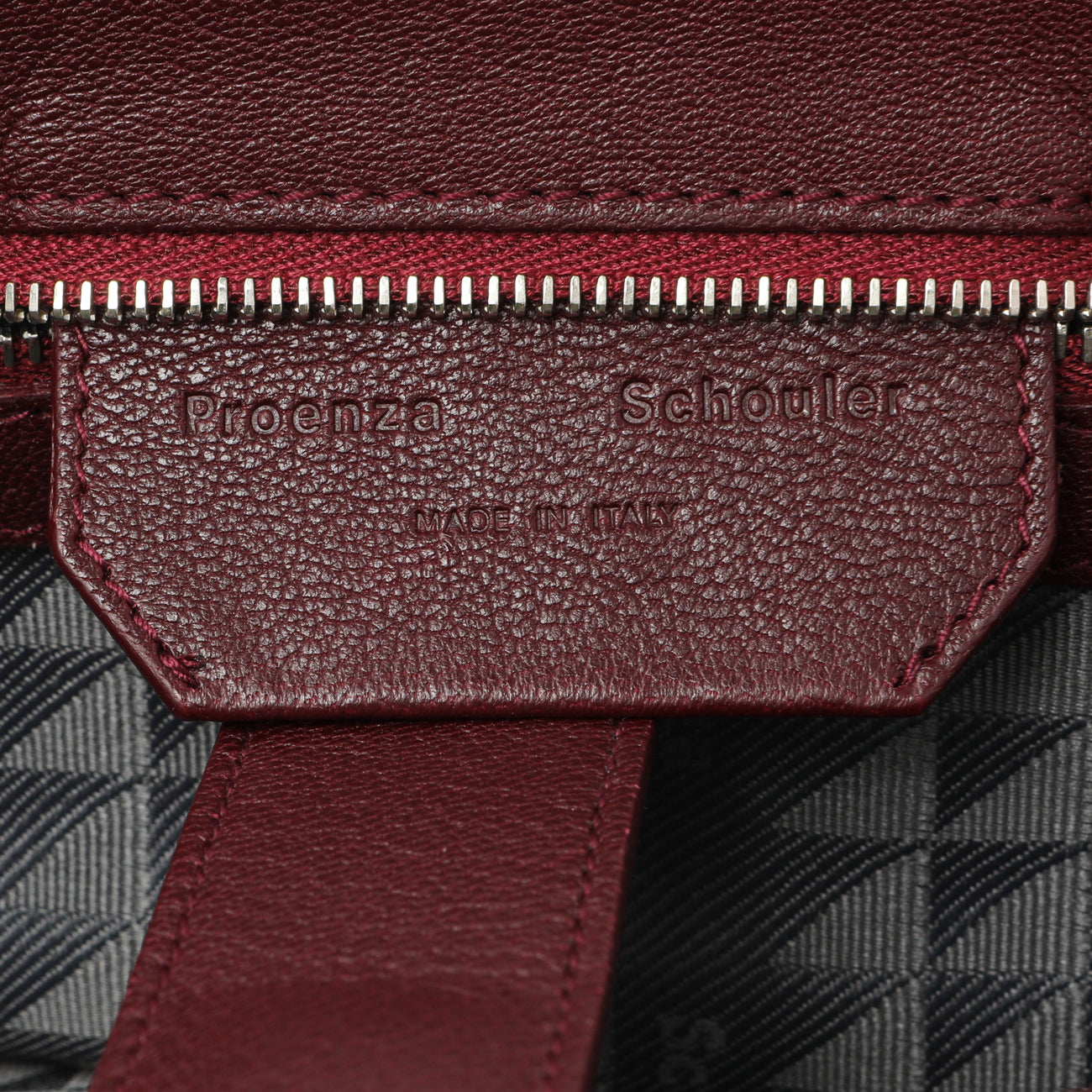 Exclusive Proenza Schouler Burgundy Lambskin Medium PS1 Satchel — Alternate View 10