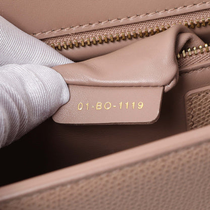 Exclusive Christian Dior Blush Grained Calfskin 30 Montaigne Chain Flap Bag — Alternate View 10