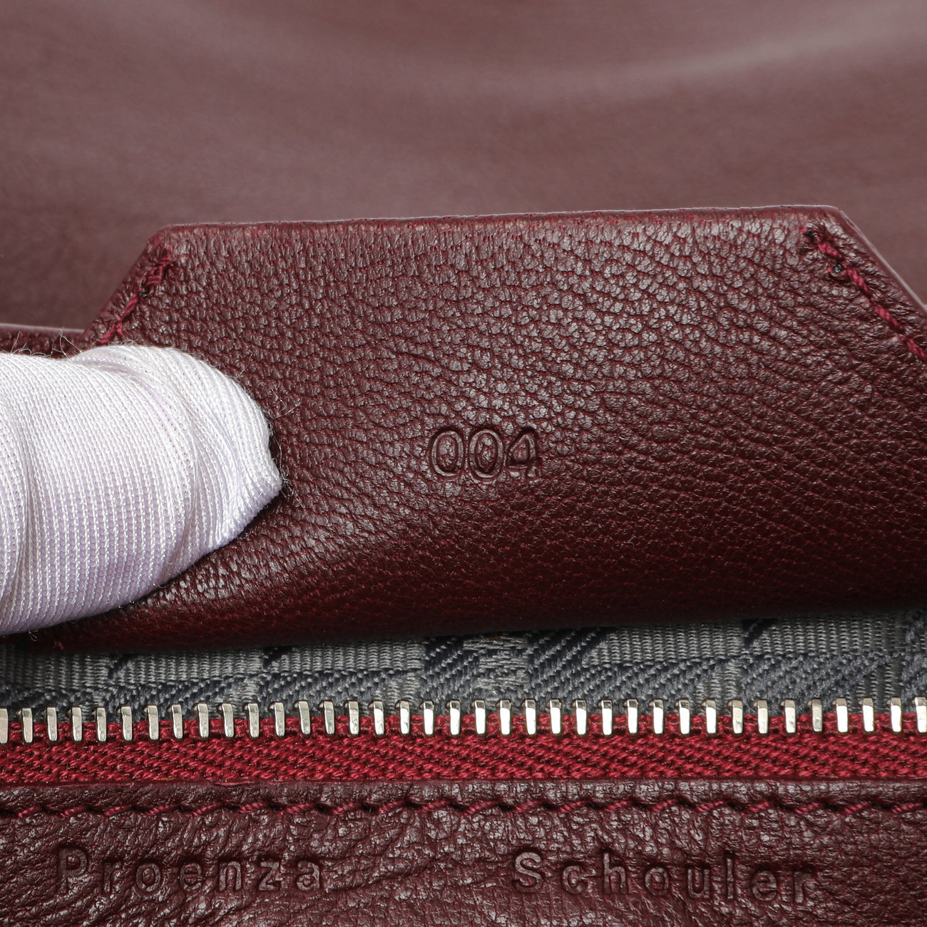 Exclusive Proenza Schouler Burgundy Lambskin Medium PS1 Satchel — Alternate View 11