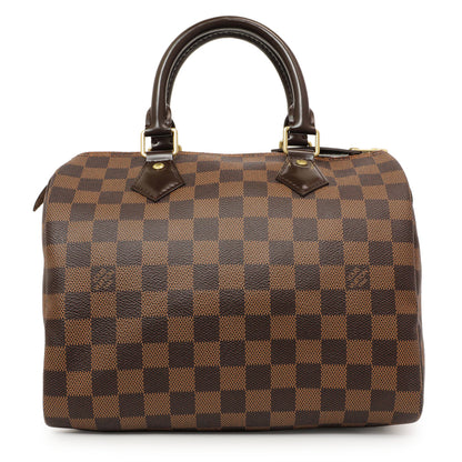 Exclusive Louis Vuitton Damier Ebene Speedy 25 — Front View
