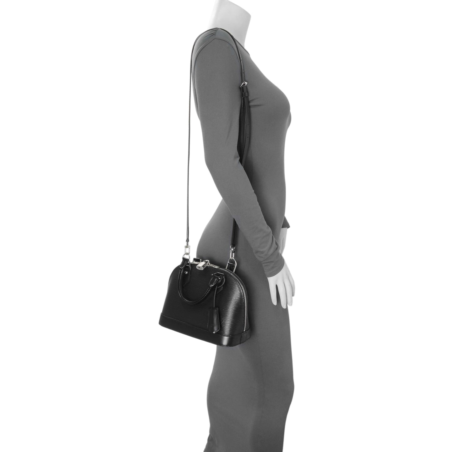 Exclusive Louis Vuitton Black Epi Alma BB — Alternate View 10