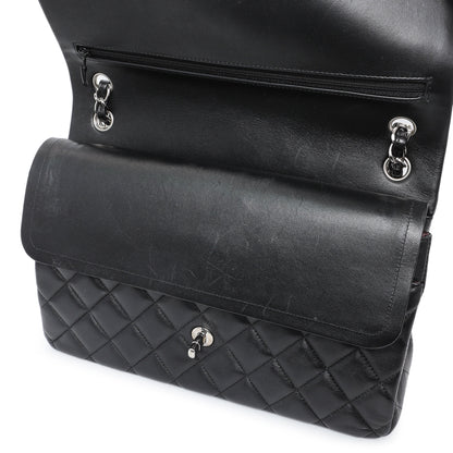 Exclusive Chanel Black Quilted Lambskin Jumbo Double Flap — Alternate View 12