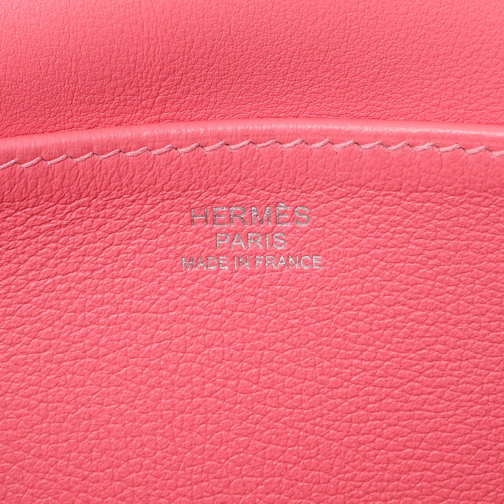 Exclusive Hermes Rose Azalee Evercolor Halzan 25 — Alternate View 9