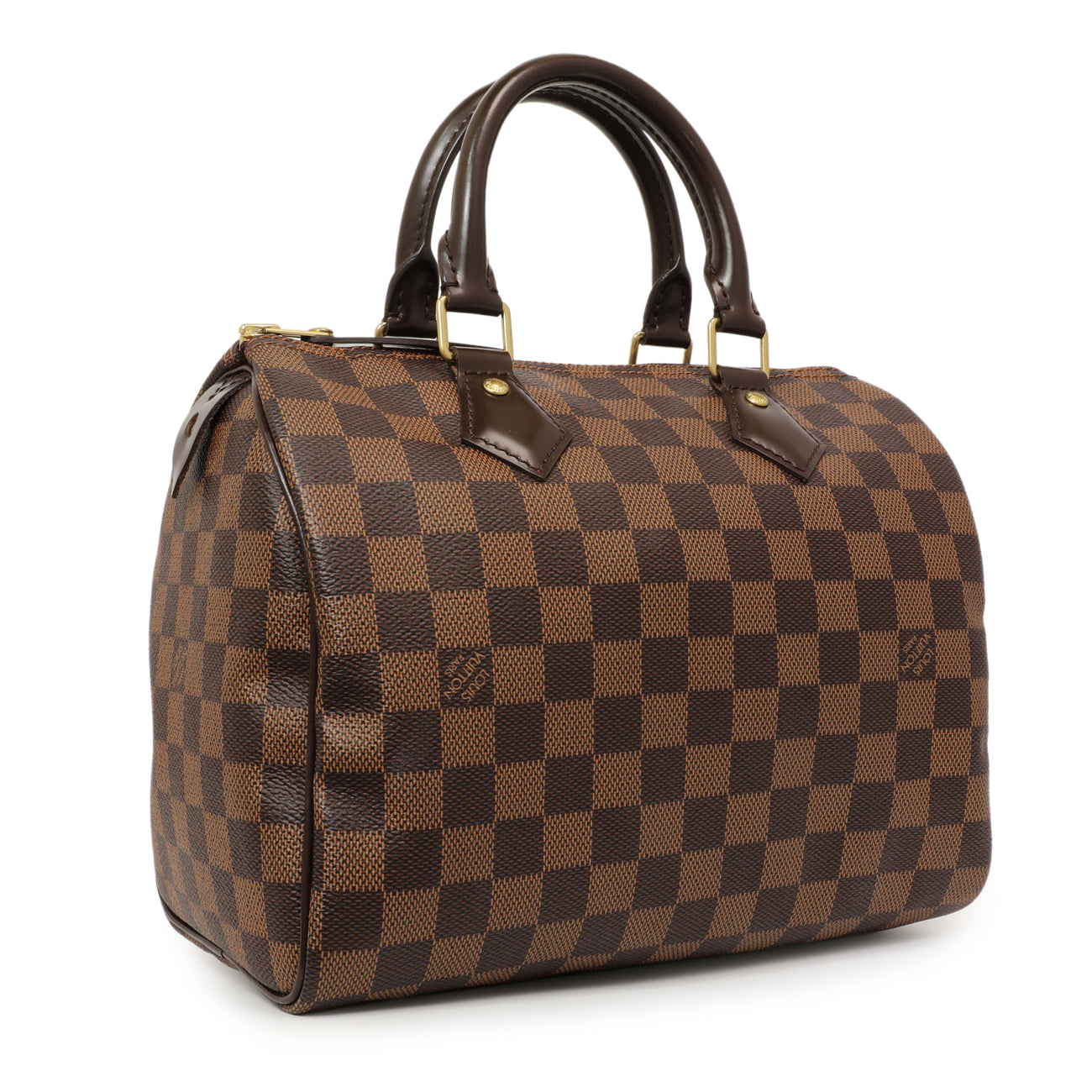 Exclusive Louis Vuitton Damier Ebene Speedy 25 — Side View