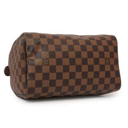 Exclusive Louis Vuitton Damier Ebene Speedy 25 — Back View