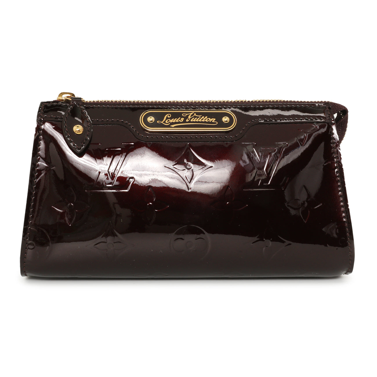 Exclusive Louis Vuitton Amarante Vernis Trousse Cosmetic Pouch — Front View